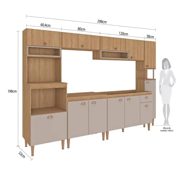 Cozinha Modulada Marti 6 Peças - Image 2