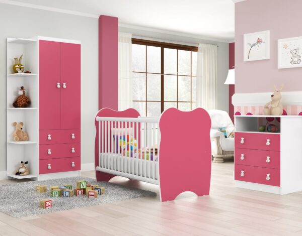 CONJUNTO QUARTO BEBE (ROUPEIRO +CANTO /COMODA /BERÇO ) - Image 3