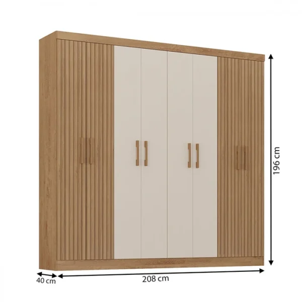 Guarda-roupa Casal Petrópolis 8 Portas - Image 3